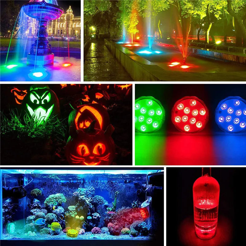 AquaLuz LED - Kit com 5 Luzes para piscinas ou jardim